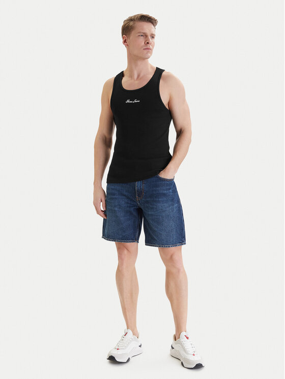 Guess Jeans Guess Jeans Топ M6GP05 KA0H1 Чорний Regular Fit
