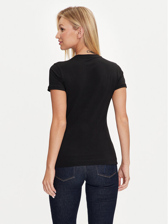 Guess Guess Футболка Triangle Leo W4YI40 J1314 Чорний Slim Fit