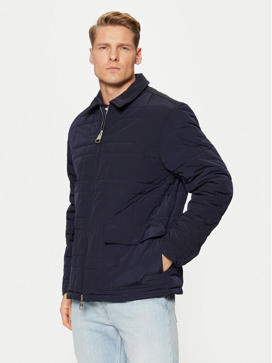Hunter Hunter Prijelazna jakna Walter HARM0004242 Tamnoplava Regular Fit