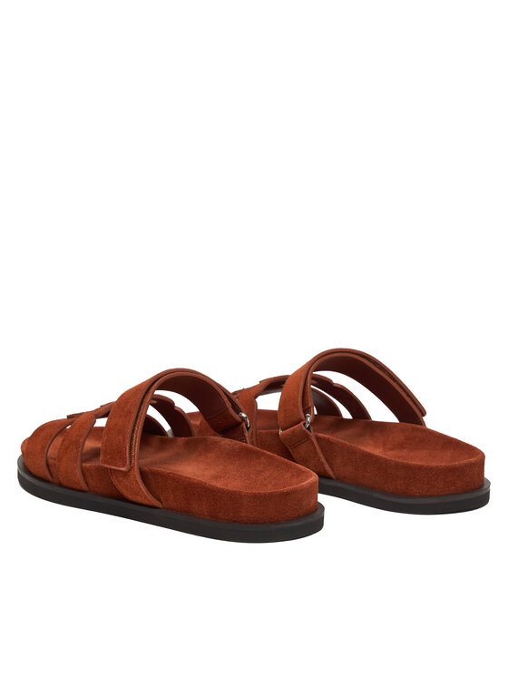 Tory Burch Шльопанці Tory Burch Ines Sport Slide 163481 Коричневий