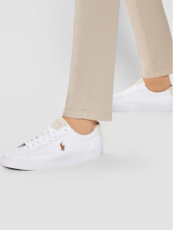 Polo Ralph Lauren Tenisky Polo Ralph Lauren Sayer 816749369003 Biela
