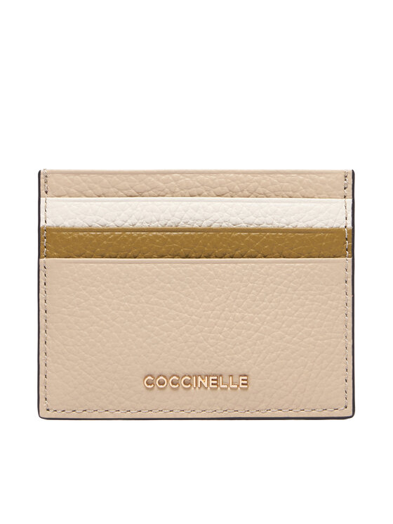 Coccinelle Kredītkaršu turētājs Coccinelle M10 Metallic Tricolor E2 M10 12 95 01 Bēšs