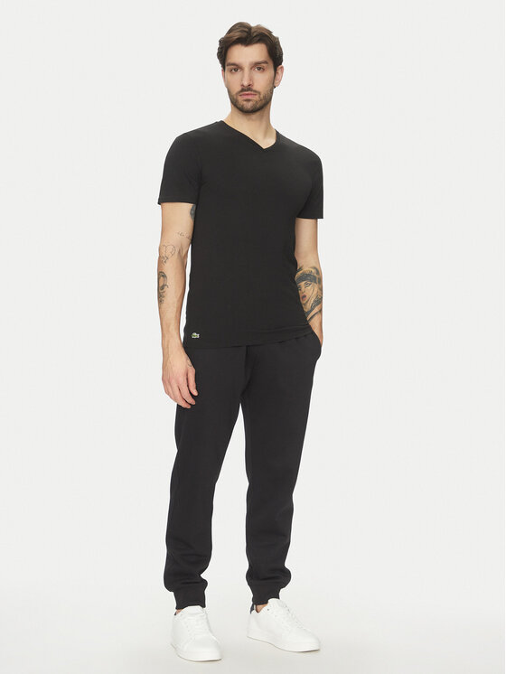 Lacoste Lacoste Комплект футболок TH9008 Чорний Slim Fit