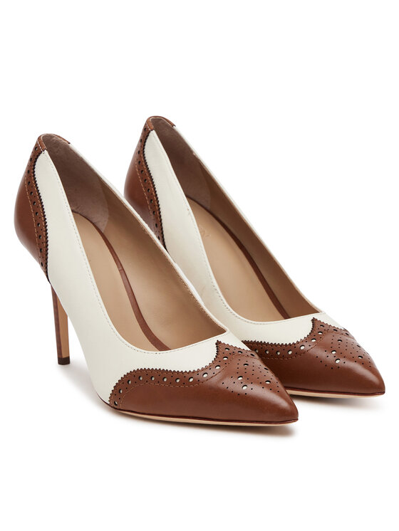 LAUREN RALPH LAUREN Обувки на ток LAUREN RALPH LAUREN Lynden 802904318002 Бял