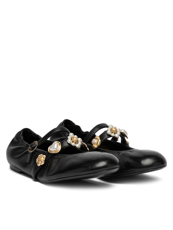 Stuart Weitzman Балетки Stuart Weitzman Socharming Mary Jane SN124 Чорний
