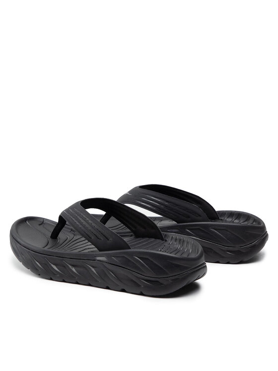 Hoka Čības uz pirksta Hoka Ora Recovery Flip 1099675 Melns