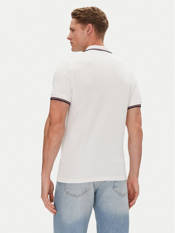 Save The Duck Save The Duck Поло DR0136M BATE20 Білий Regular Fit