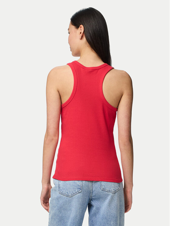 Pieces Pieces Top Ruka 17133673 Rosso Slim Fit