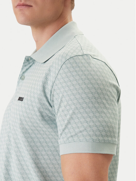 BOSS BOSS Polo PL_GOC Chip Pattern 50554591 Turquesa Regular Fit