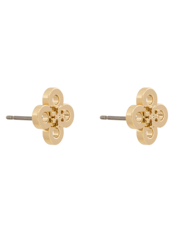Tory Burch Сережки Tory Burch Forget Me Not Clover Stud 184409 Золотий