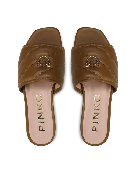 PINKO Šlepetės PINKO Molly Ciabattina PE 22 BLKS 1 1H211B Y86B Ruda