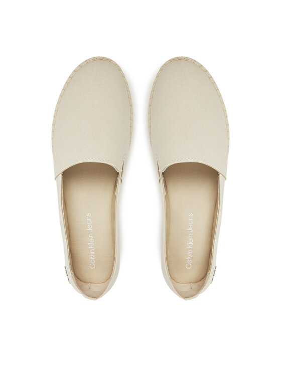 Calvin Klein Jeans Espadrile Calvin Klein Jeans Flatform Esdparille Mg/Hdw YW0YW01737 Écru