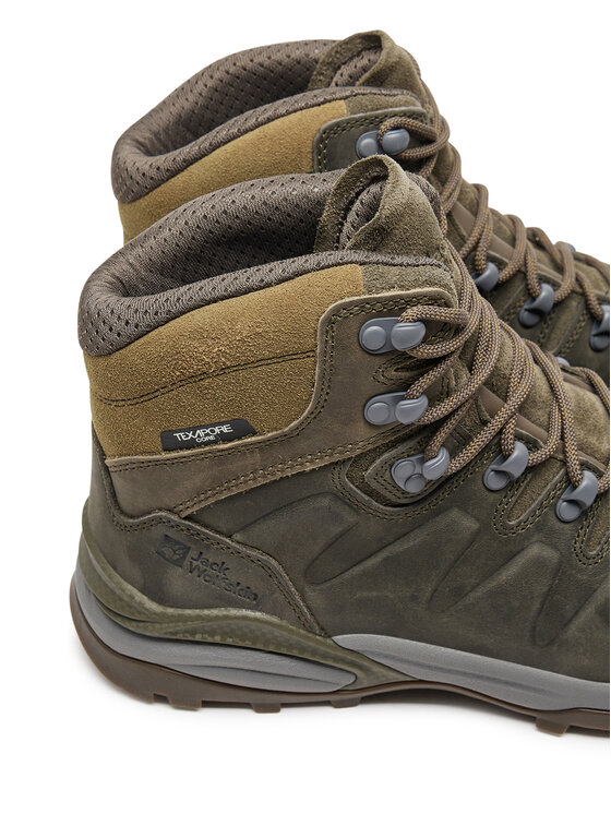 Jack Wolfskin Трекінгові черевики Jack Wolfskin Refugio Prime Texapore Mid M 4059691 Коричневий