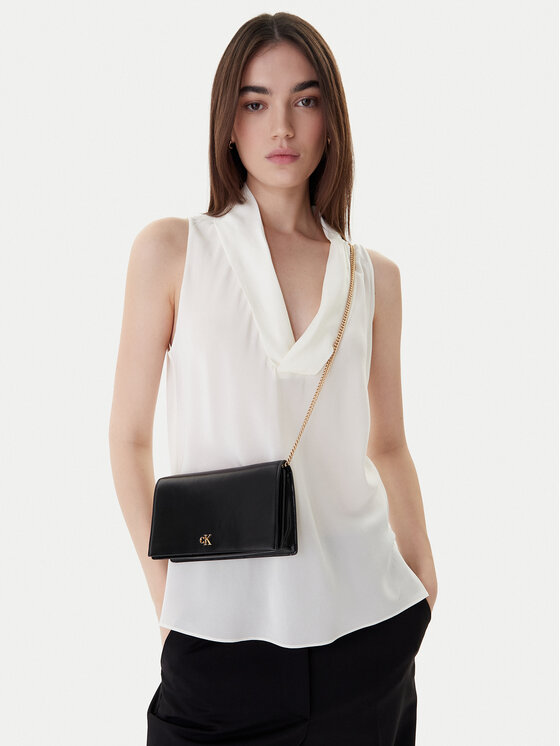 Calvin Klein Rankinė Calvin Klein Ck Wallet On Chain LV04F3319G Juoda