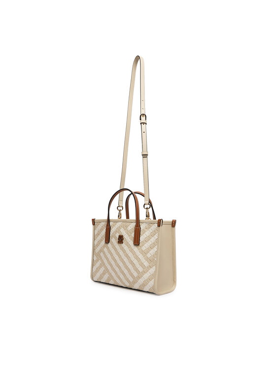 Tommy Hilfiger Torbica Tommy Hilfiger Th City Mini Tote AW0AW18393 Bež