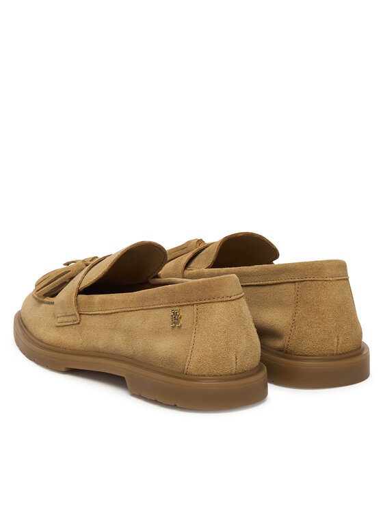 Tommy Hilfiger Mokasíny Tommy Hilfiger Light Suede Tassel Loafer FW0FW09285 Hnedá