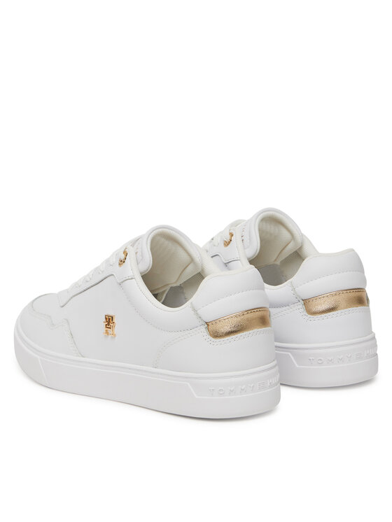 Tommy Hilfiger Sneakersy Tommy Hilfiger Essential Elevated Court Sneaker FW0FW08758 Biela