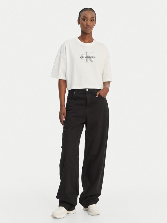 Calvin Klein Jeans Calvin Klein Jeans Camiseta LV047F828G Blanco Boxy Fit