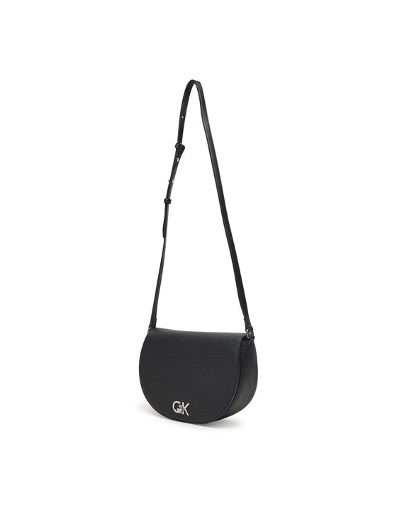 Calvin Klein Kabelka Calvin Klein Ck Hw Crossbody Saddle Bag_Tex K60K613233 Čierna