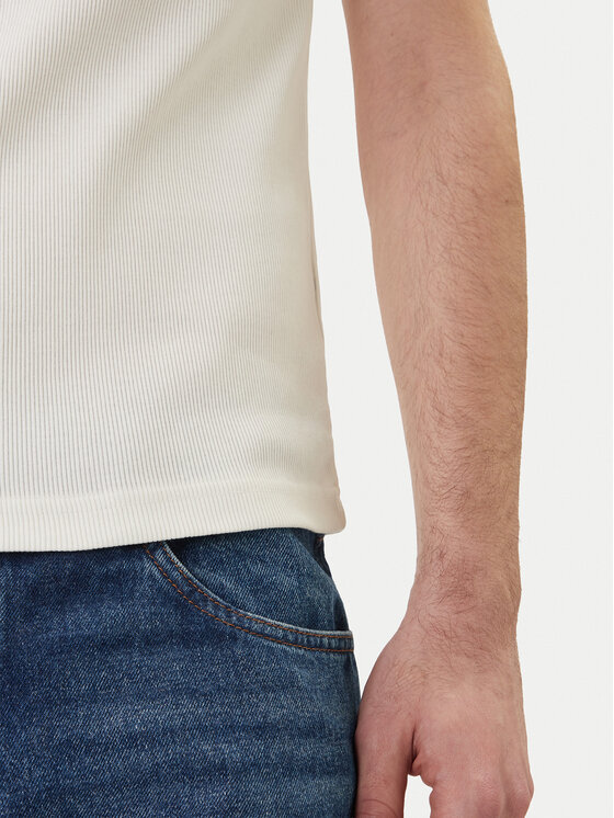 Lacoste Lacoste Camiseta sin mangas TH0030 Blanco Slim Fit