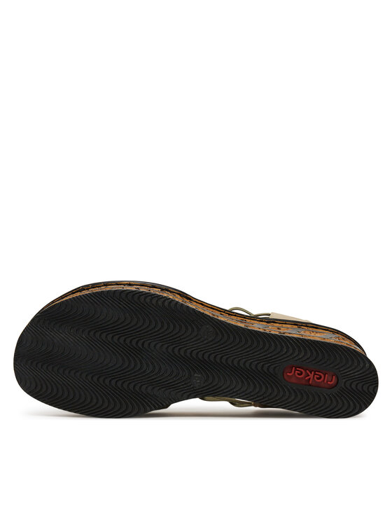 Rieker Sandali Rieker 68175-52 Zelena
