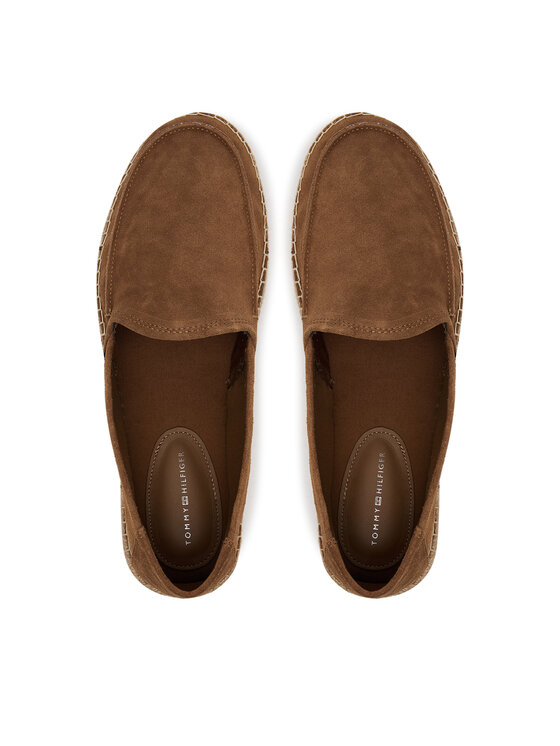 Tommy Hilfiger Espadrilles Tommy Hilfiger Hilfiger Flex Espa Suede Loafer FM0FM05392 Brūns