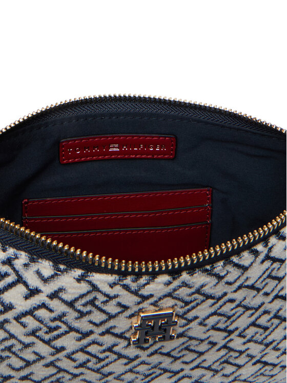 Tommy Hilfiger Táska Tommy Hilfiger Th Jacquard Mini Shoulder Bag AW0AW19006 Kék