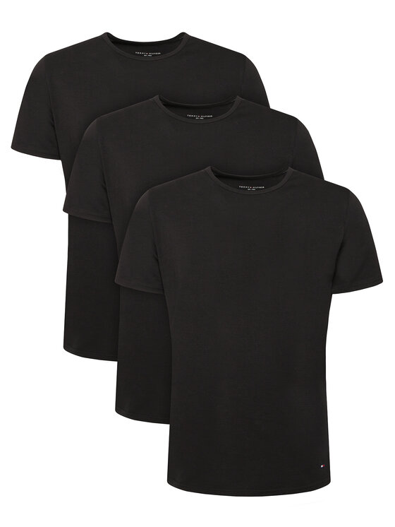 Tommy Hilfiger Tommy Hilfiger Conjunto de camisetas UM0UM03933 Negro Slim Fit