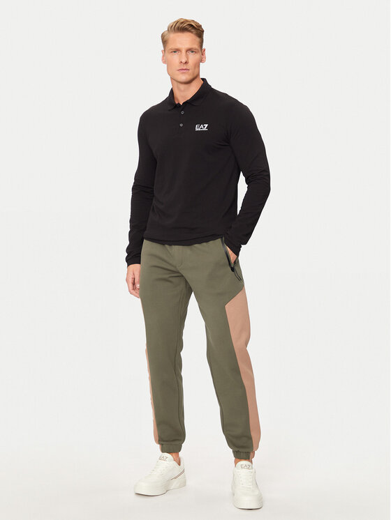 EA7 Emporio Armani EA7 Emporio Armani Поло 8NPF15 PJVQZ 1200 Чорний Regular Fit