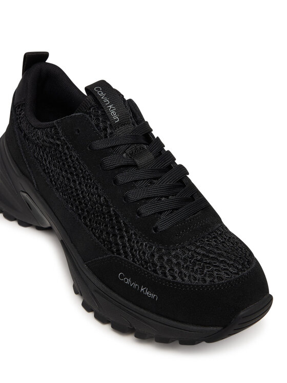 Calvin Klein Сникърси Calvin Klein Hike Runner Lace Up Techmix YW0YW02030 Черен