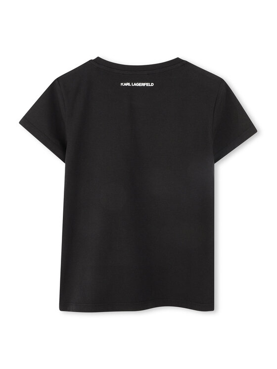 Karl Lagerfeld Kids Karl Lagerfeld Kids Футболка Z30489 S Чорний Regular Fit