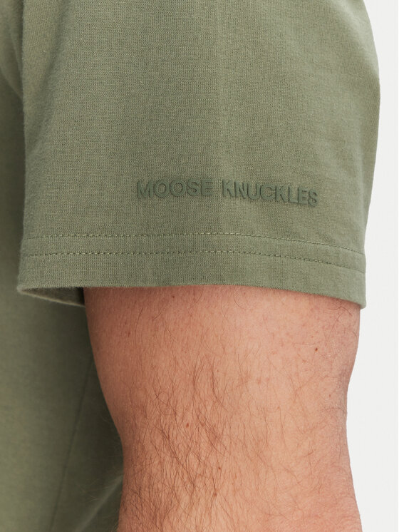 Moose Knuckles Moose Knuckles Футболка Conway M15MT760 Зелений Regular Fit