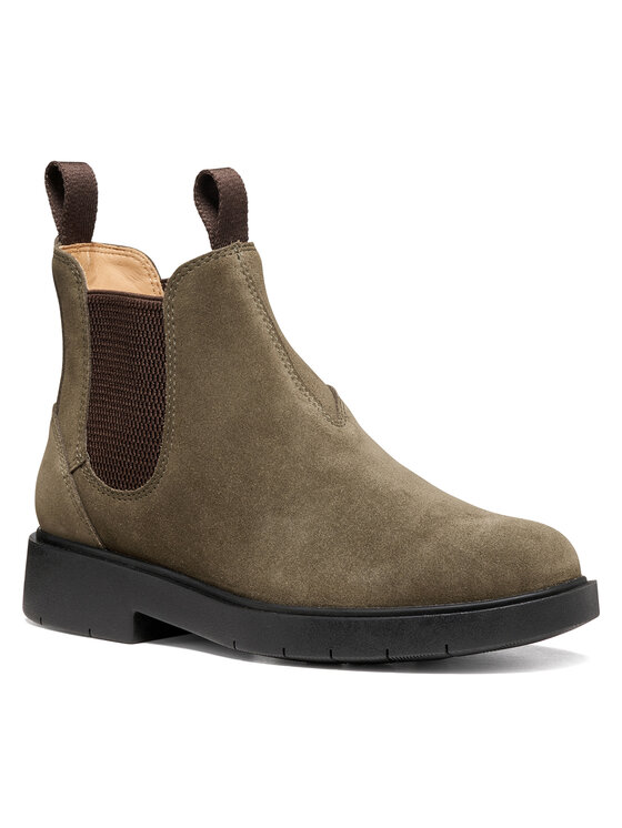 Geox Členková obuv s elastickým prvkom Geox D Spherica Ec1 B D66DKH 22 C3702 Tmavo zelená