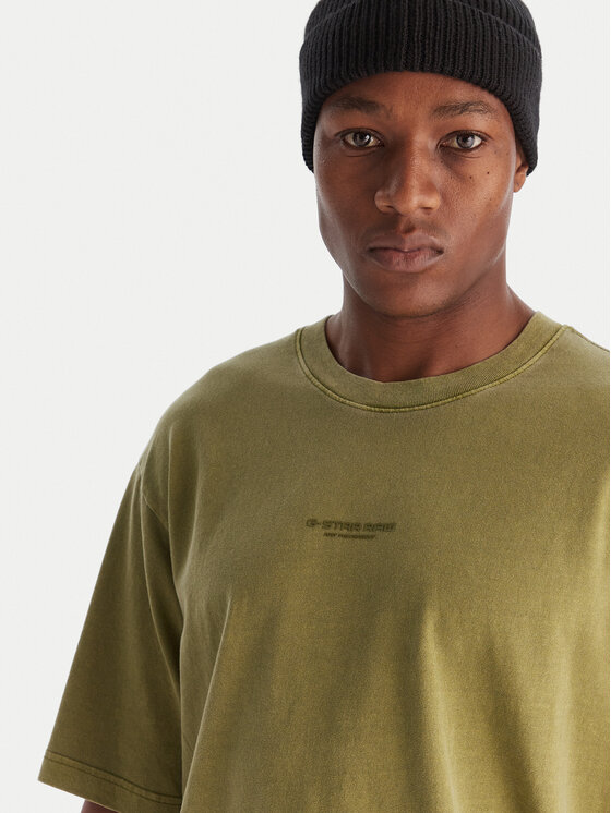 G-STAR G-Star Raw T-shirt Overdyed D24780-C756 Verde Boxy Fit