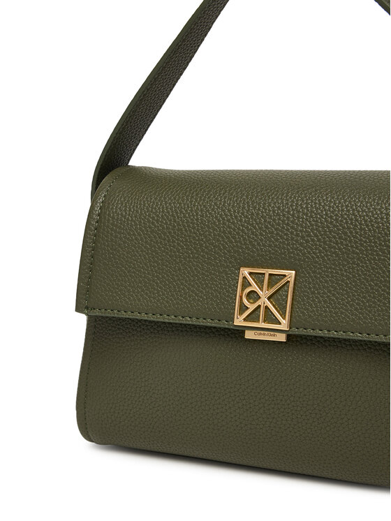 Calvin Klein Τσάντα Calvin Klein Emblem Hw Pebble Shoulder Bag 25 LV04F3425G Πράσινο