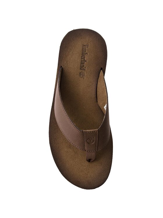 Timberland Čības uz pirksta Timberland Wild Dunes Lthr Fli Pflop A18XT Brūns