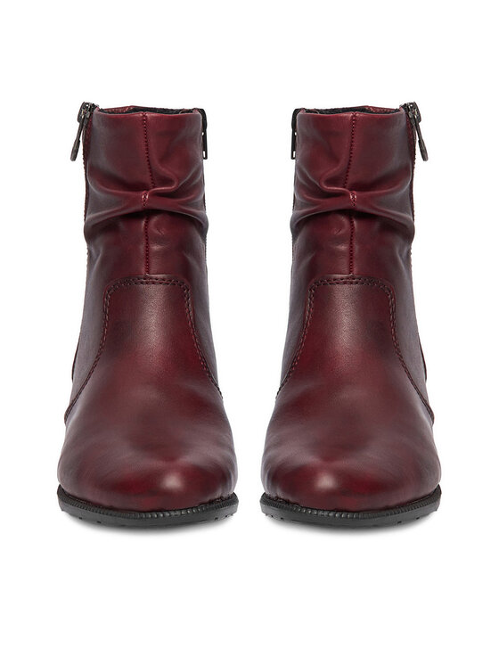 Rieker Īsie zābaki Rieker CEO-78656-35 Bordo