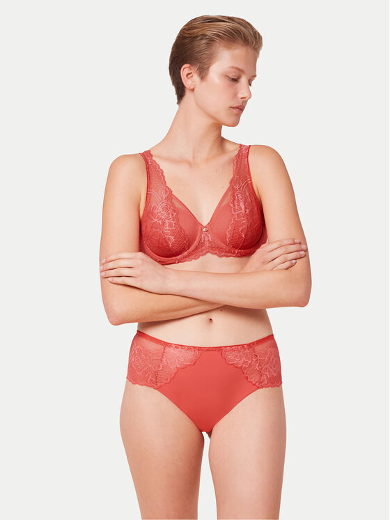 Triumph Triumph Klasikinės kelnaitės aukštu juosmeniu Wild Peony Florale 10209626 Rožinė
