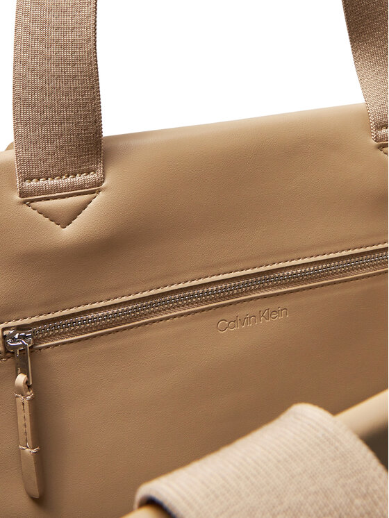 Calvin Klein Borsetta Calvin Klein Ck Raffia Large Shopper K60K613025 Beige