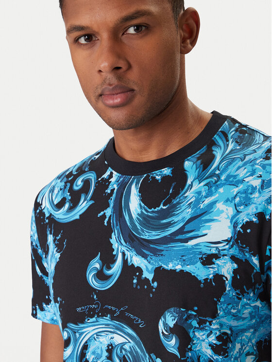 Versace Jeans Couture Versace Jeans Couture Футболка 80GAH6S0 JS543 Голубий Regular Fit