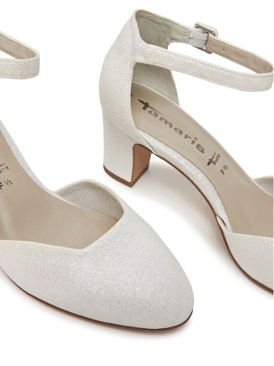 Tamaris Обувки на ток Tamaris 1-24432-41 Бял