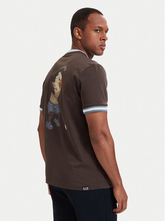 EA7 Emporio Armani EA7 Emporio Armani Camiseta 7M002131 AF12957 U6027 Marrón oscuro Regular Fit