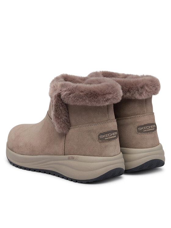 Skechers Stivali da neve Skechers Waterproof Relaxed Fit: On-The-GO Stellar - Cozy Step 144745/DKTP Marrone scuro