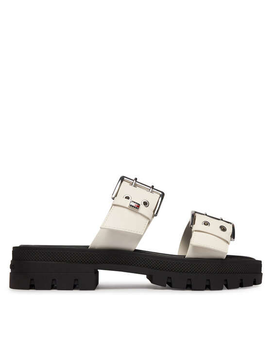 Tommy Jeans Papucs Tommy Jeans Tjw Buckle Straps Sandal EN02966 Krém