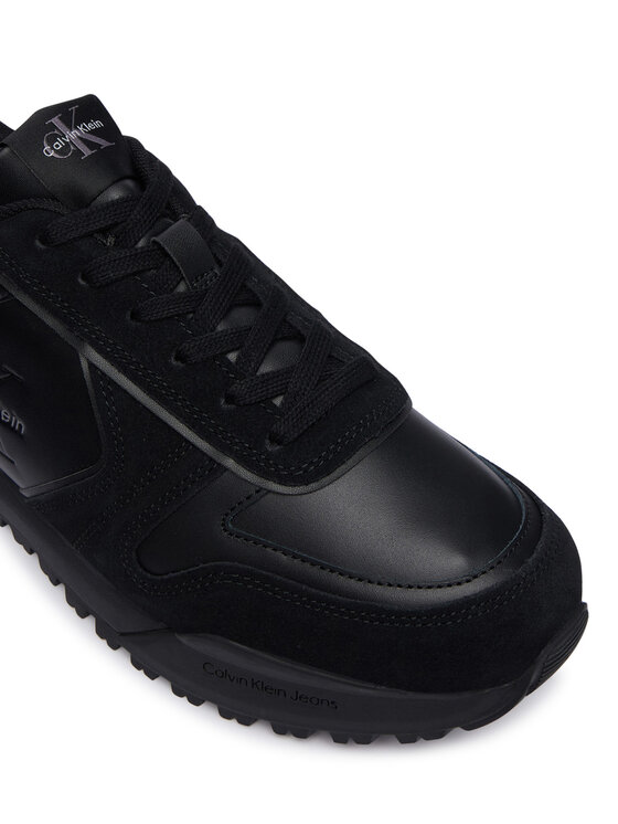 Calvin Klein Сникърси Calvin Klein Toothy Runner Irregular Lines YM0YM01461 Черен