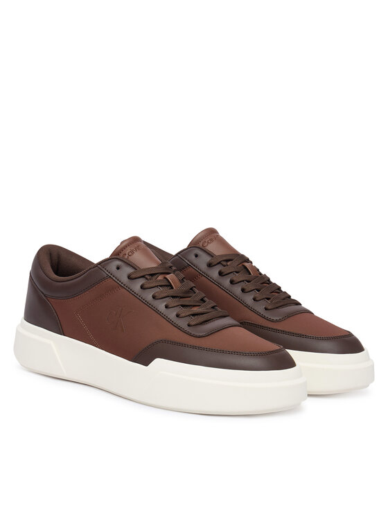 Calvin Klein Αθλητικά Calvin Klein Chunky Cups Laceup Ox Mix Mat HM0HM02326 Καφέ