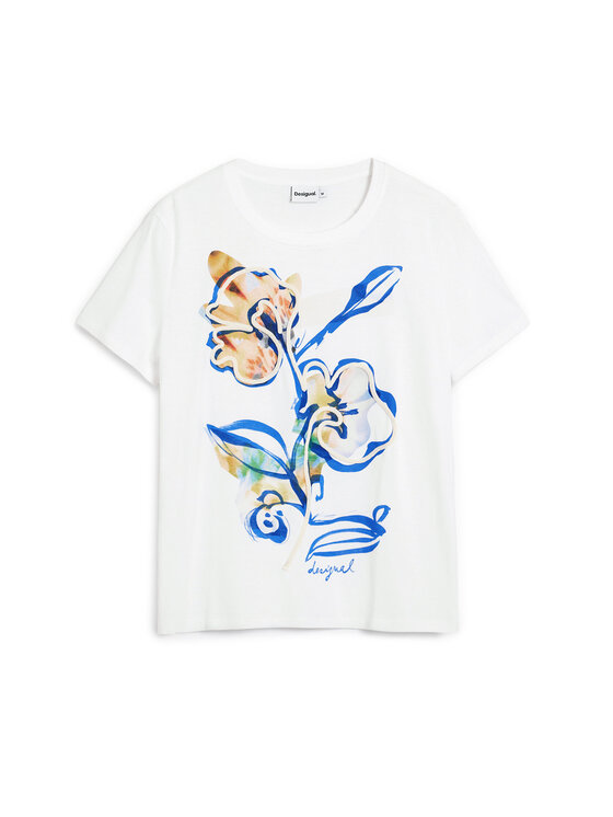 Desigual Desigual T-shirt Zurich 26SWTK38 Bianco Regular Fit