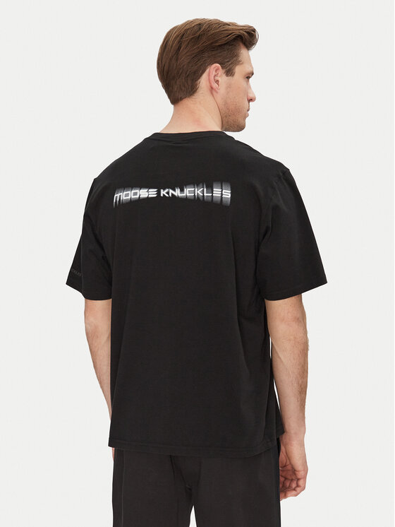 Moose Knuckles Moose Knuckles T-shirt Maurice M15MT776 Nero Standard Fit