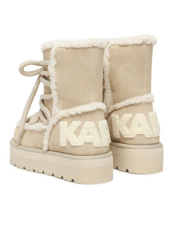 KARL LAGERFELD Snehule KARL LAGERFELD Skylar Ski KL49676 Svetlo béžová