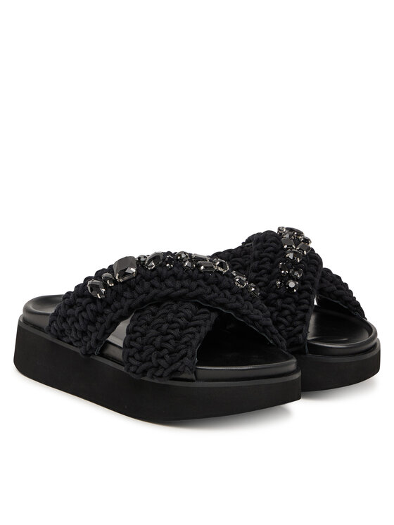 Inuikii Шльопанці Inuikii Woven Stones Platform 1004.005.0043 Чорний